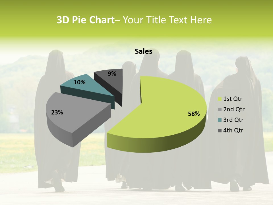 Women Square Two PowerPoint Template