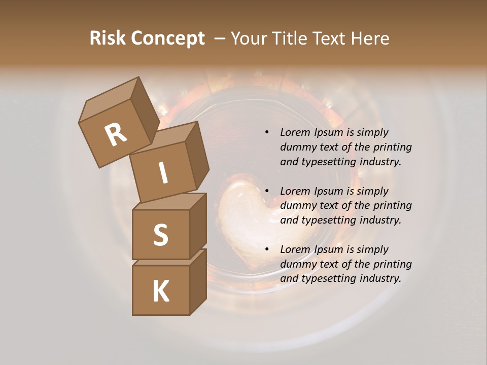 Despair Alcohol Bottom PowerPoint Template