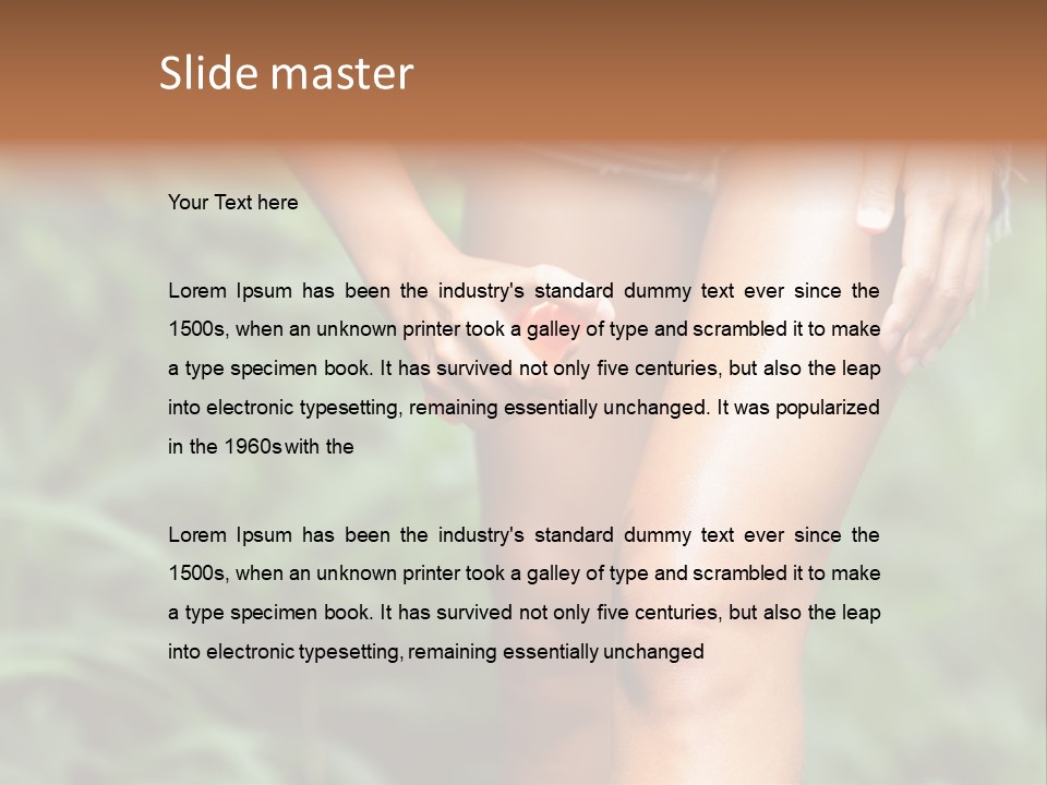 Deet Healthcare Leg PowerPoint Template