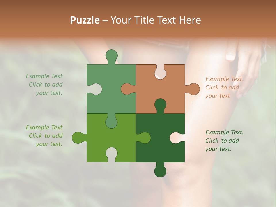 Deet Healthcare Leg PowerPoint Template