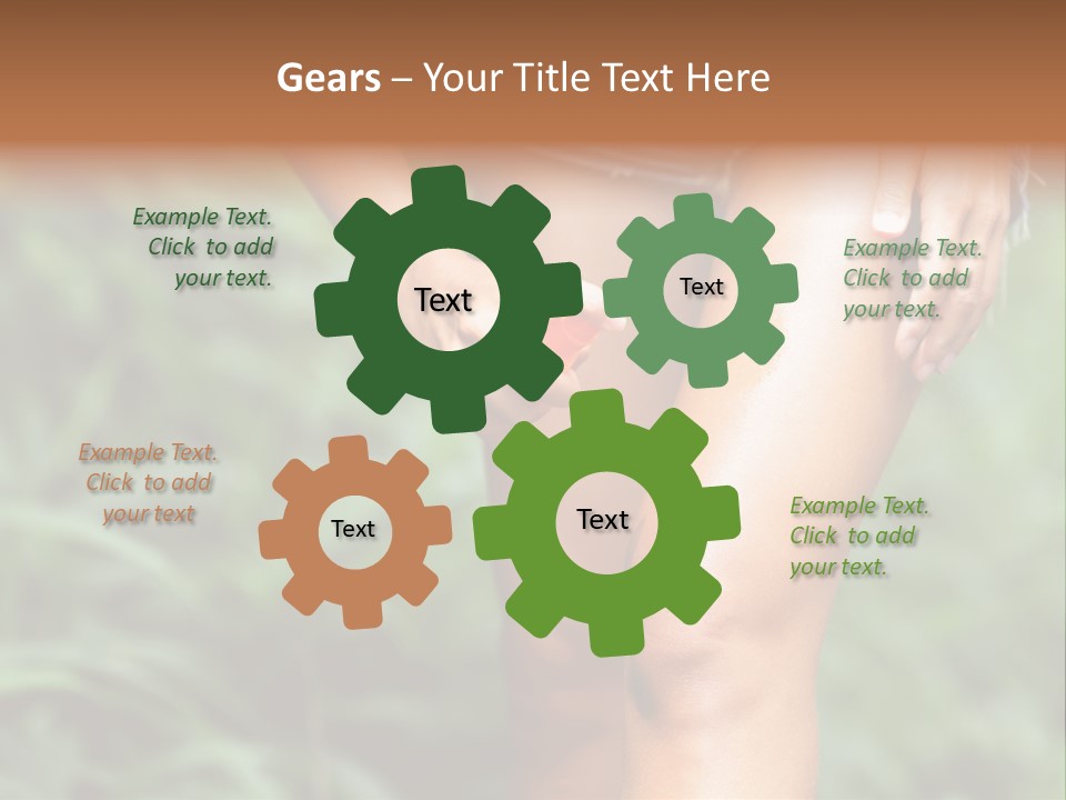 Deet Healthcare Leg PowerPoint Template