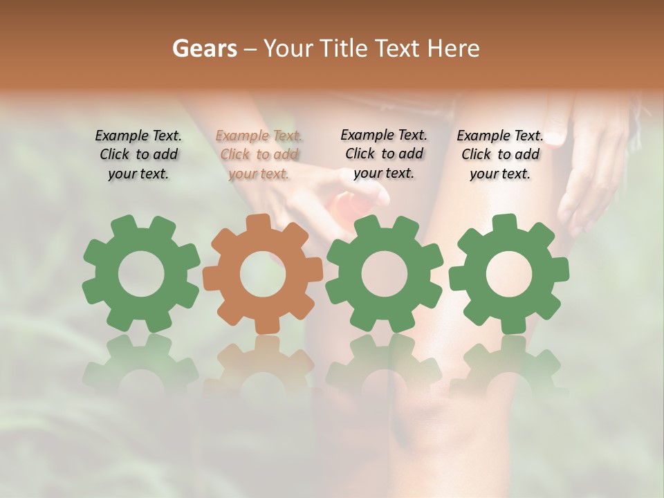 Deet Healthcare Leg PowerPoint Template