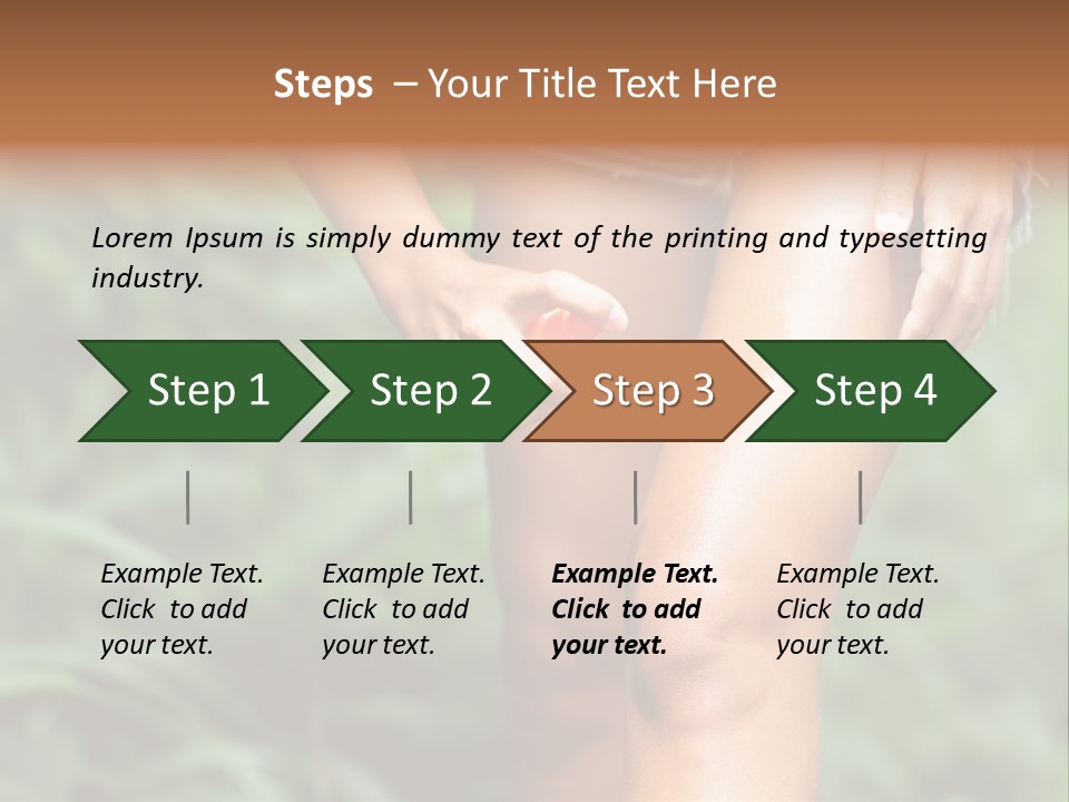 Deet Healthcare Leg PowerPoint Template