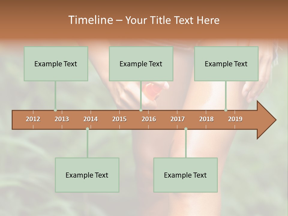 Deet Healthcare Leg PowerPoint Template