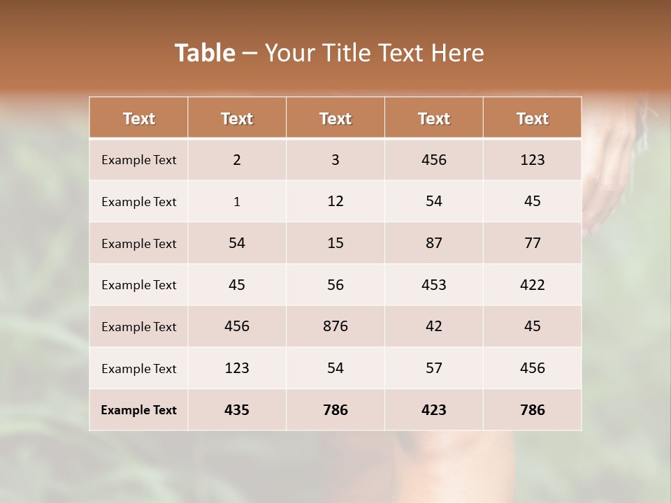 Deet Healthcare Leg PowerPoint Template