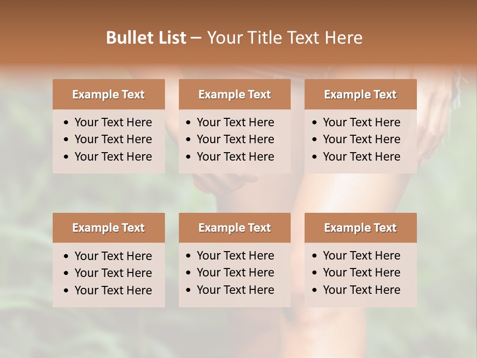 Deet Healthcare Leg PowerPoint Template