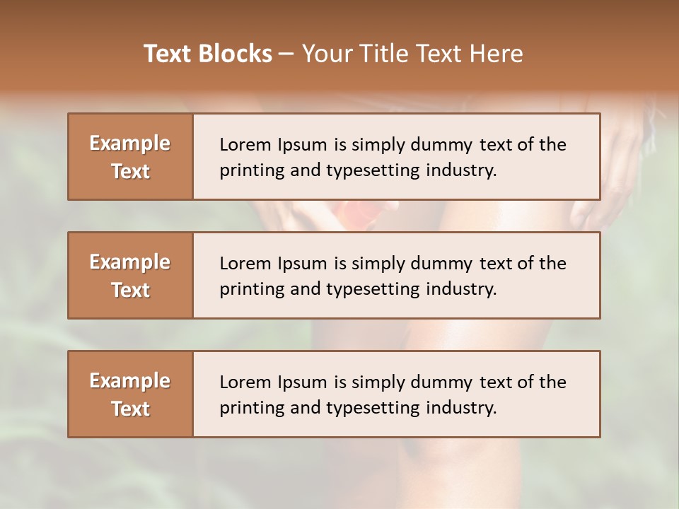Deet Healthcare Leg PowerPoint Template