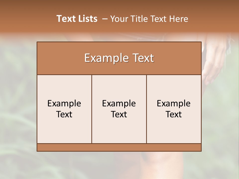 Deet Healthcare Leg PowerPoint Template
