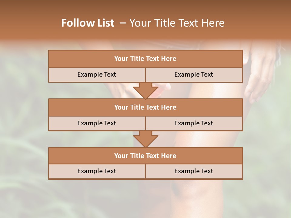 Deet Healthcare Leg PowerPoint Template