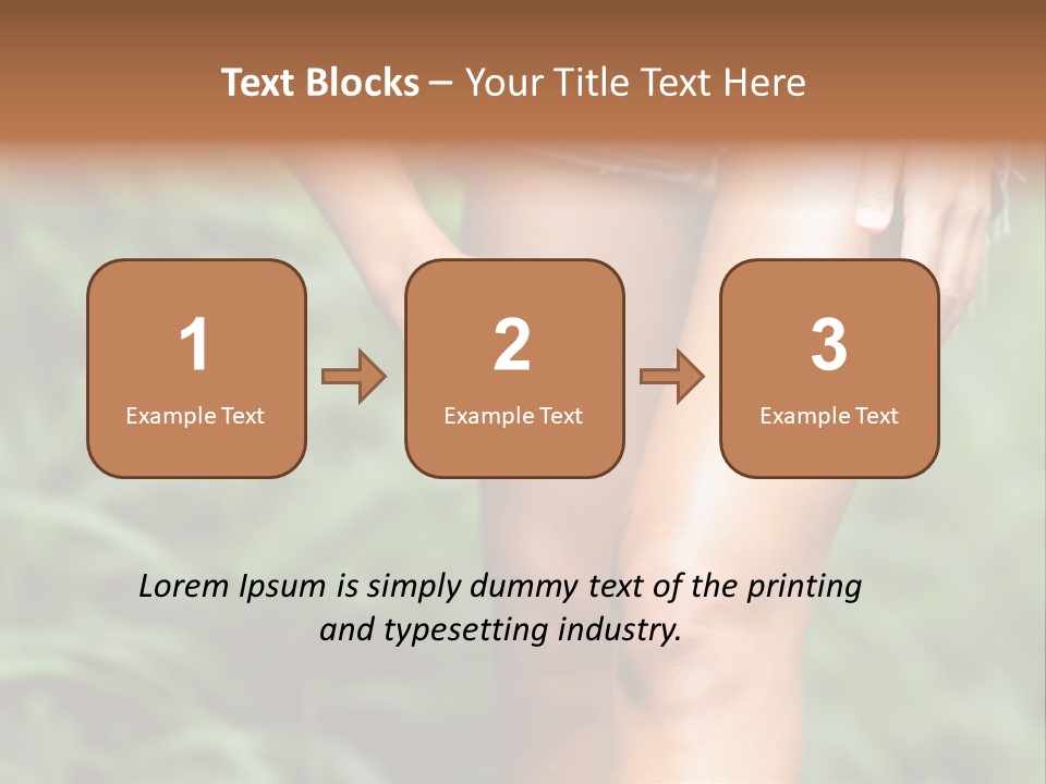 Deet Healthcare Leg PowerPoint Template