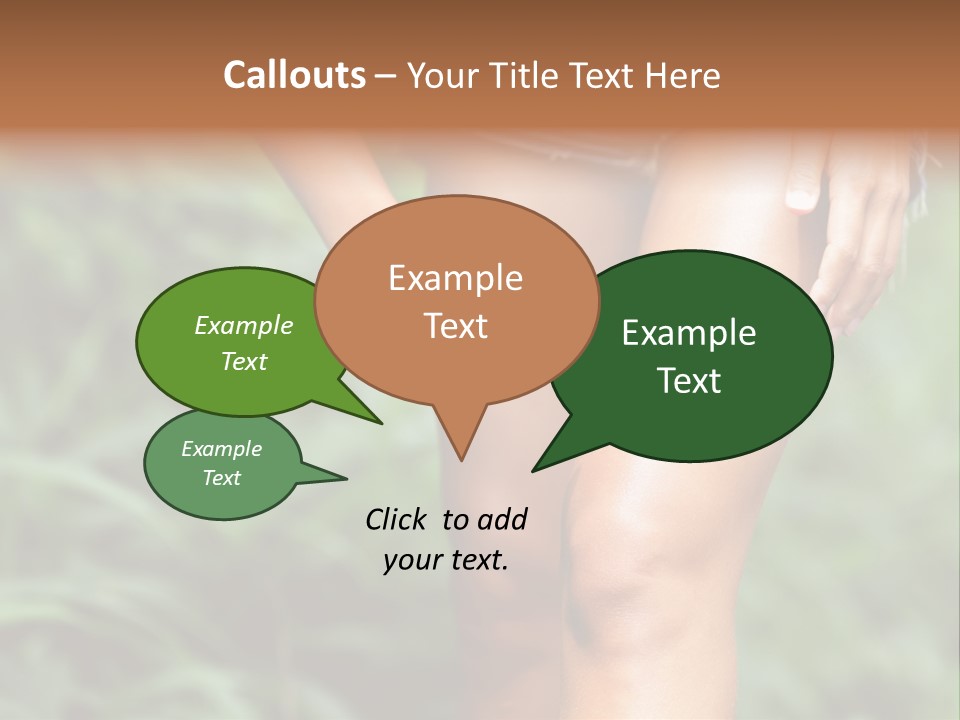 Deet Healthcare Leg PowerPoint Template