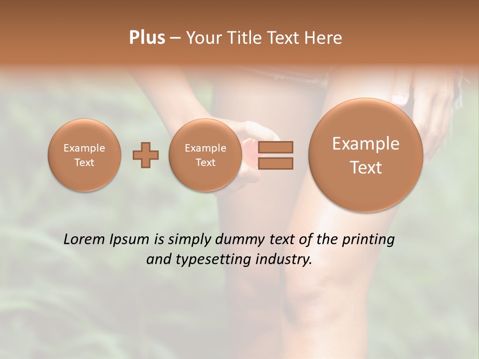 Deet Healthcare Leg PowerPoint Template