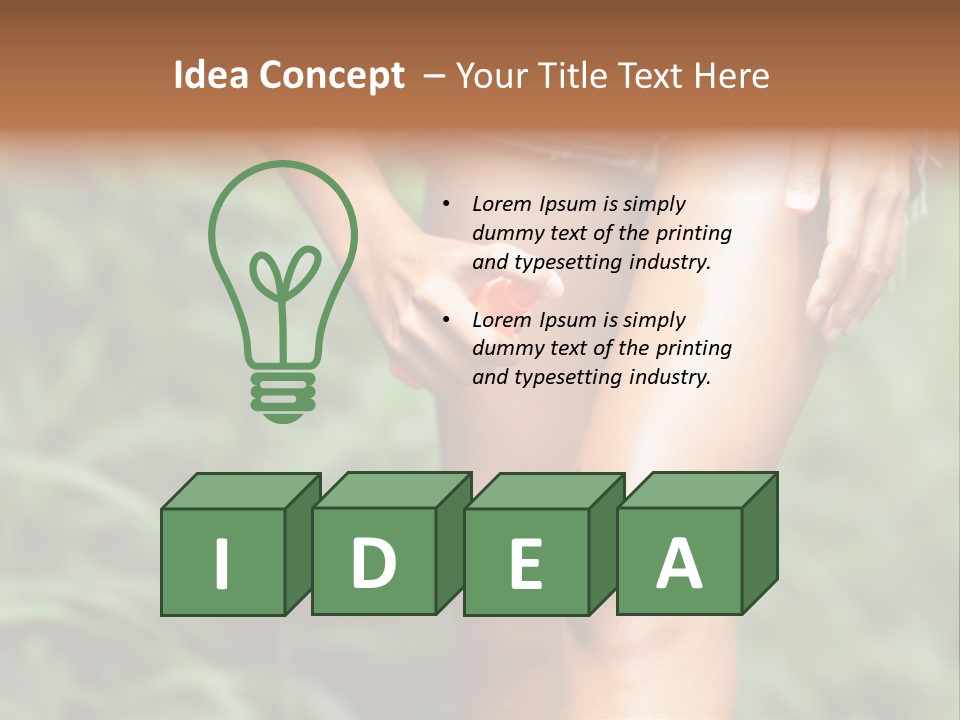 Deet Healthcare Leg PowerPoint Template