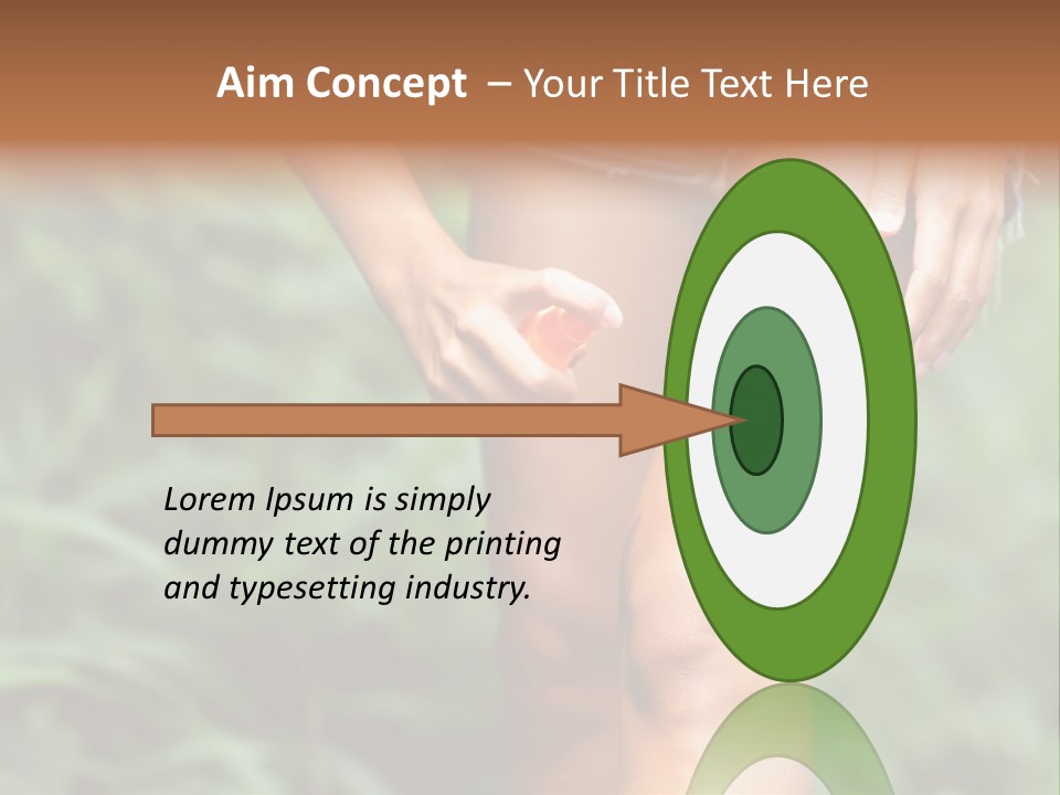 Deet Healthcare Leg PowerPoint Template