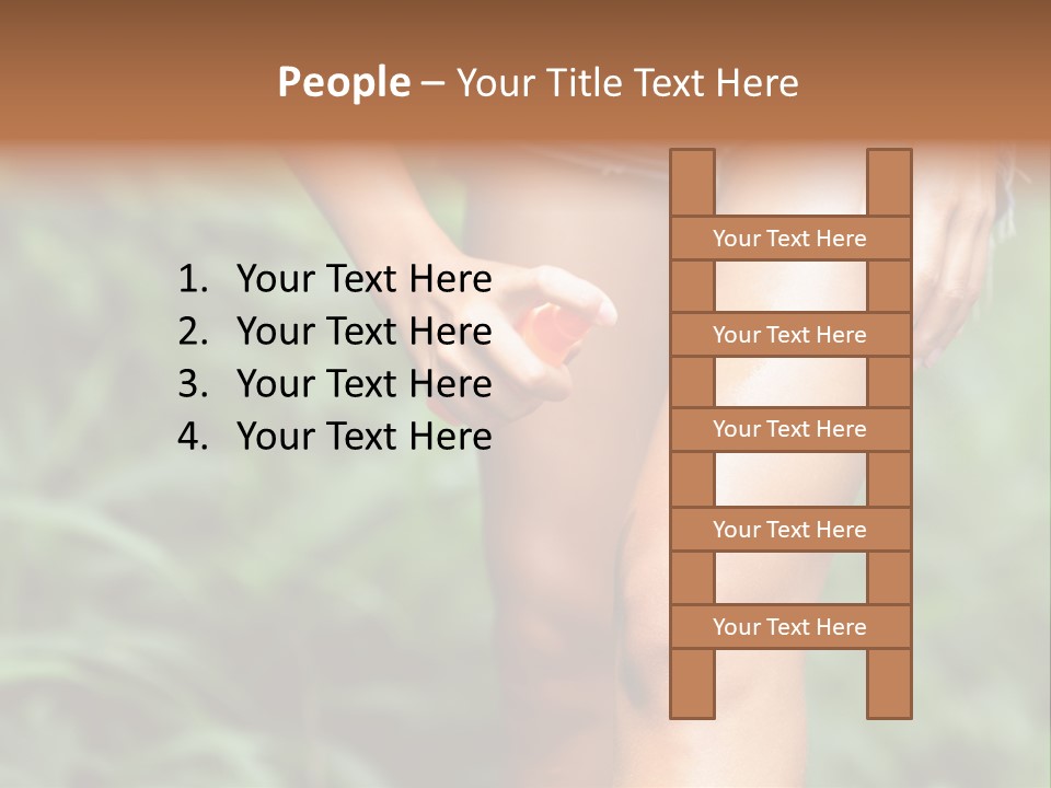 Deet Healthcare Leg PowerPoint Template