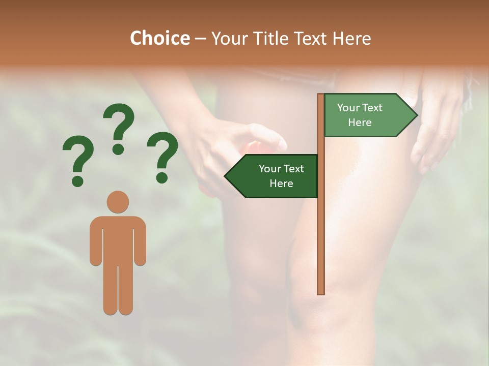 Deet Healthcare Leg PowerPoint Template