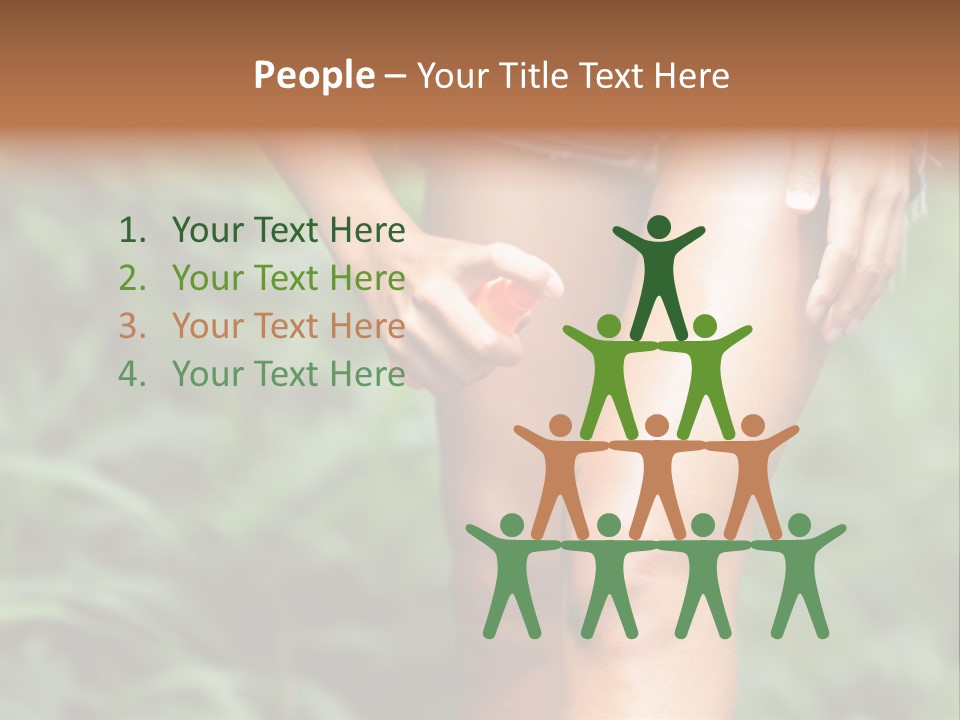 Deet Healthcare Leg PowerPoint Template