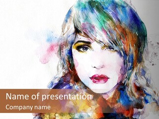 Face Artist Eye PowerPoint Template