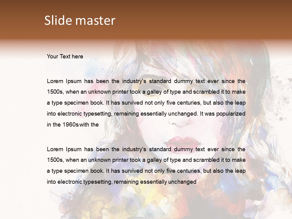 Face Artist Eye PowerPoint Template