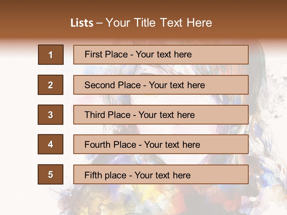 Face Artist Eye PowerPoint Template