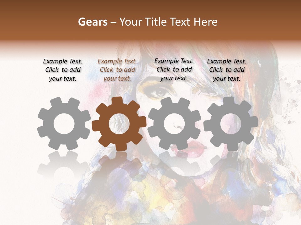 Face Artist Eye PowerPoint Template