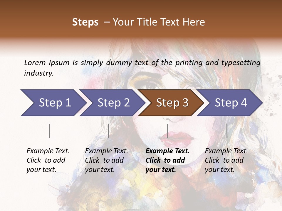 Face Artist Eye PowerPoint Template