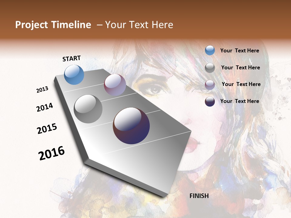 Face Artist Eye PowerPoint Template