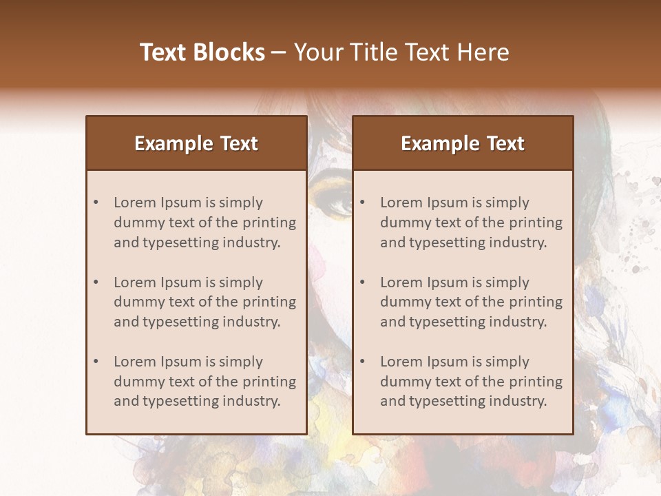 Face Artist Eye PowerPoint Template