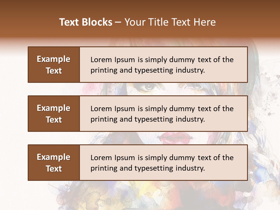 Face Artist Eye PowerPoint Template