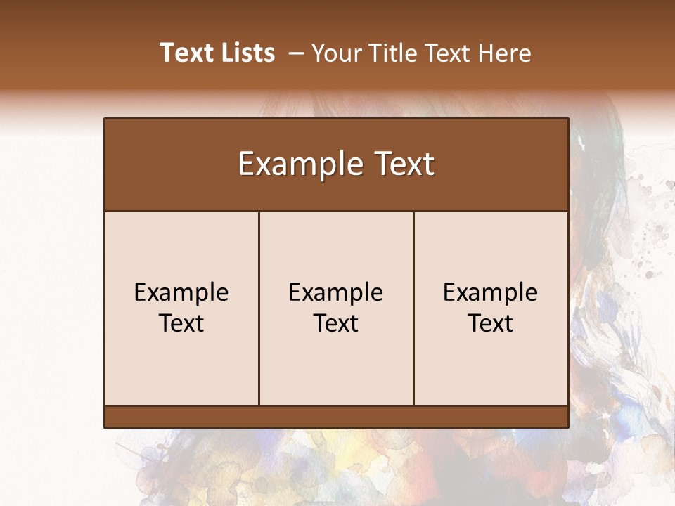 Face Artist Eye PowerPoint Template
