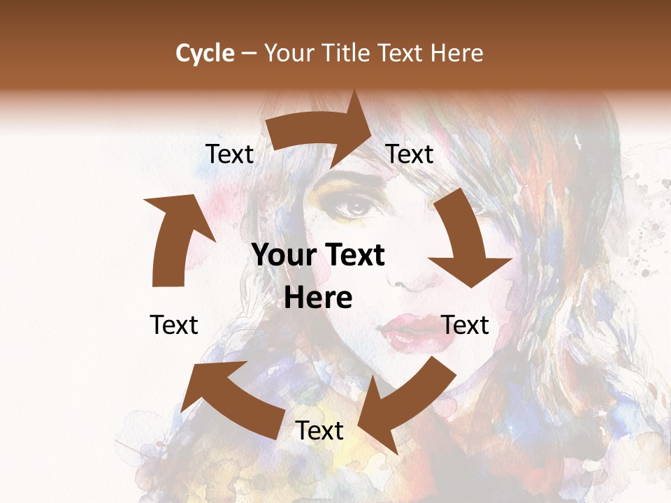Face Artist Eye PowerPoint Template