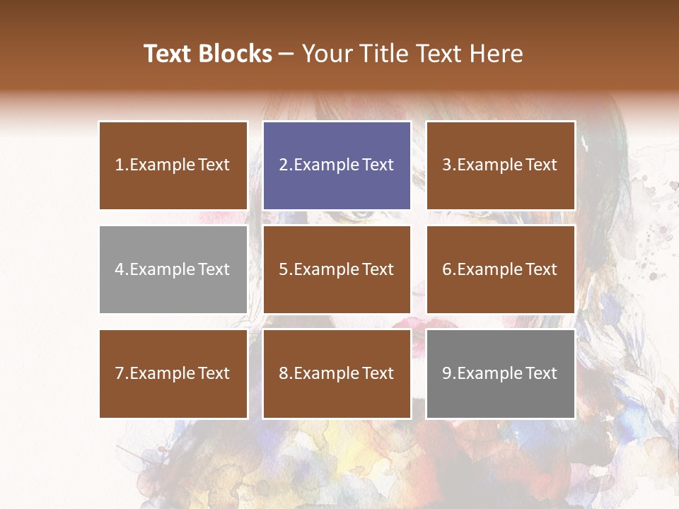 Face Artist Eye PowerPoint Template