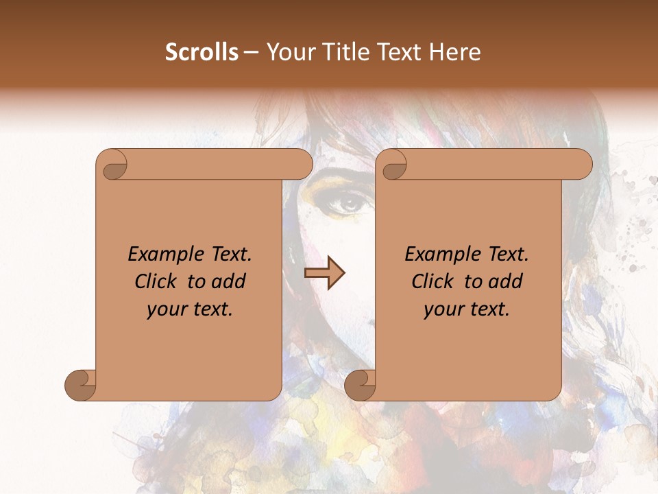 Face Artist Eye PowerPoint Template