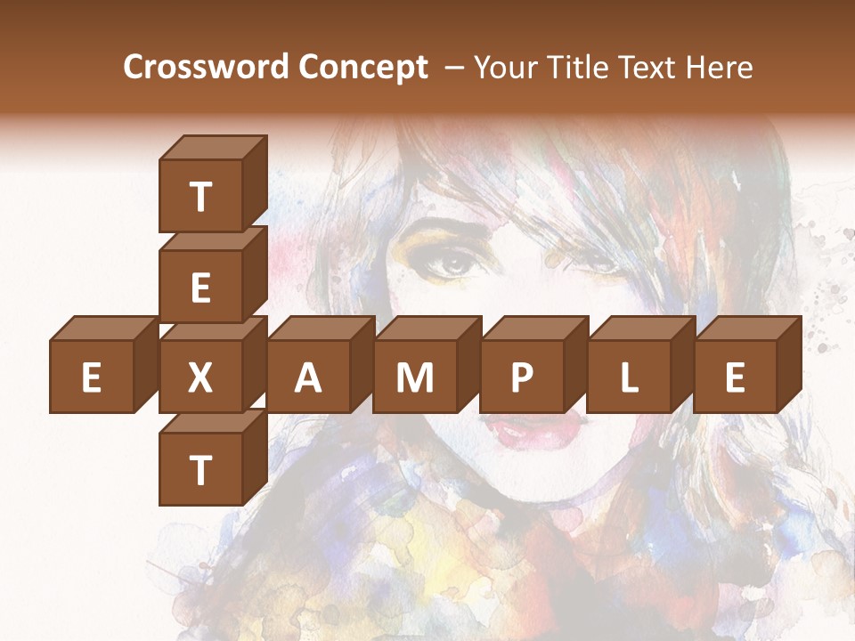 Face Artist Eye PowerPoint Template