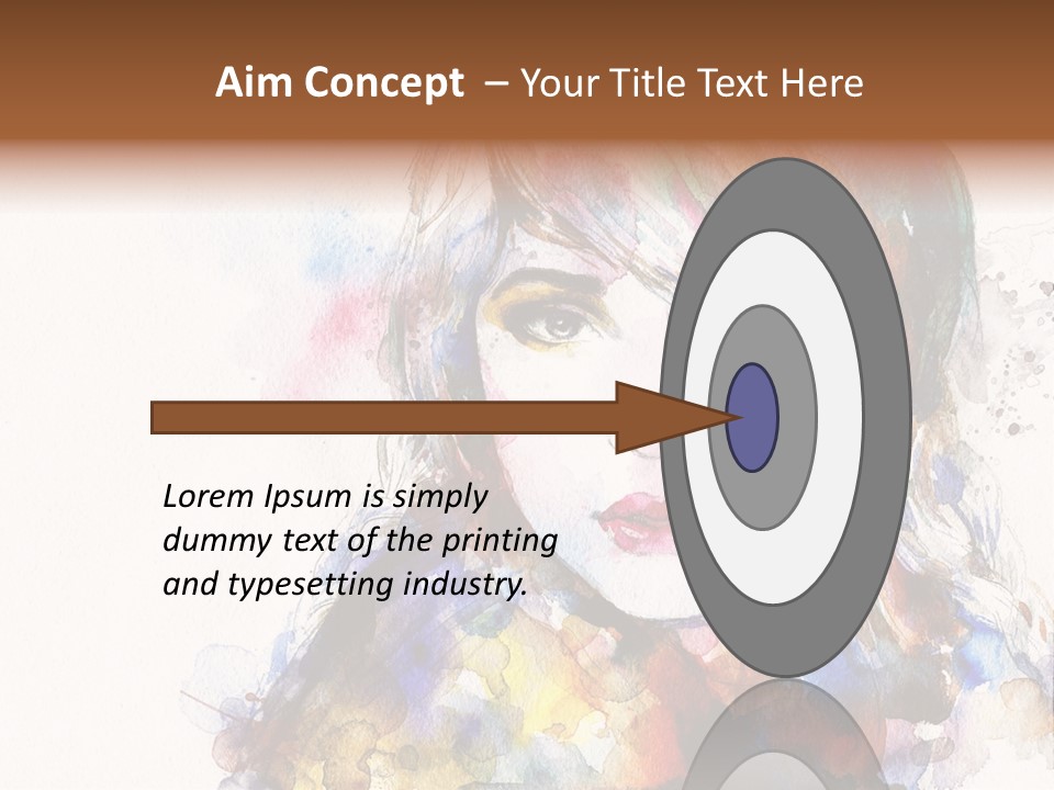 Face Artist Eye PowerPoint Template