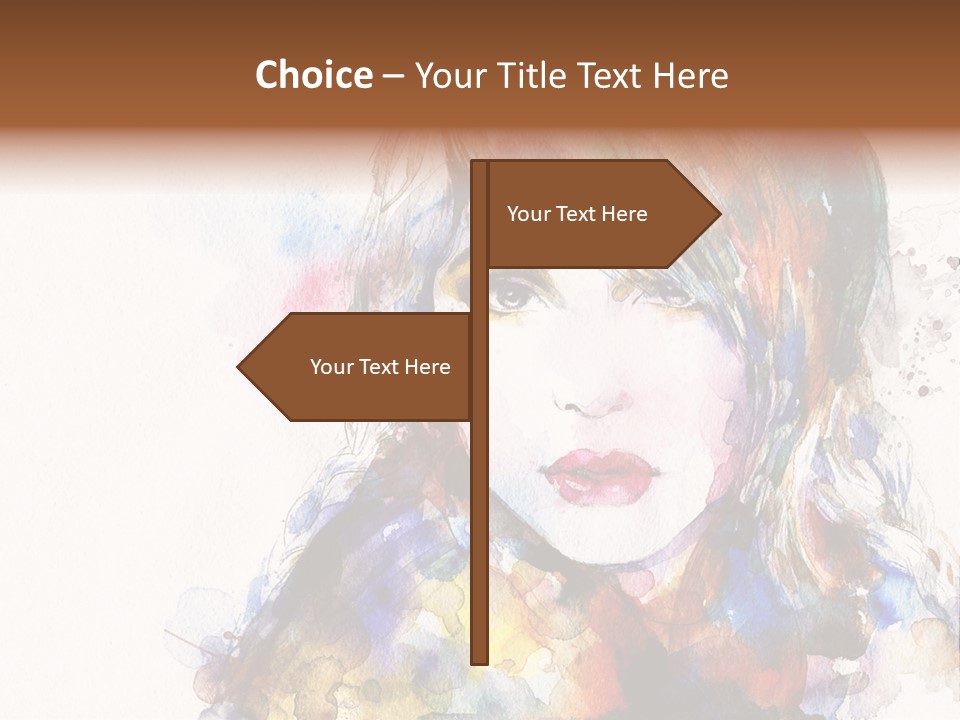 Face Artist Eye PowerPoint Template