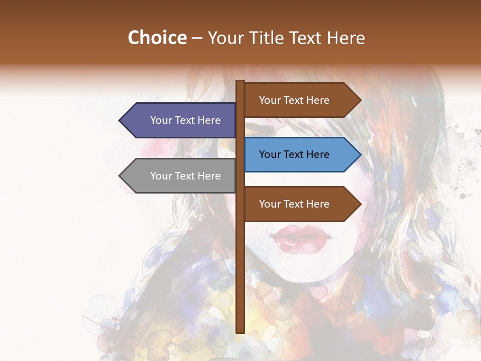 Face Artist Eye PowerPoint Template