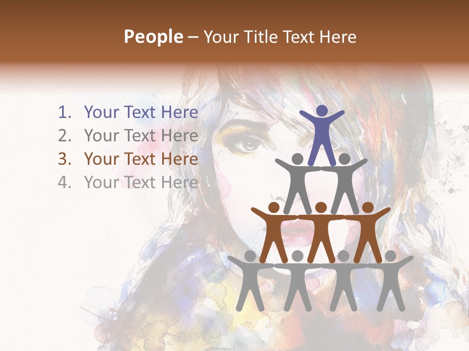Face Artist Eye PowerPoint Template