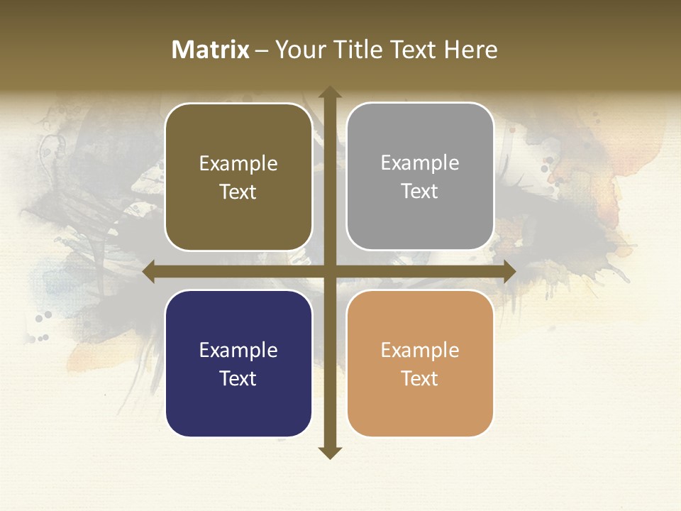 Clipart Reflection Psychedelic PowerPoint Template