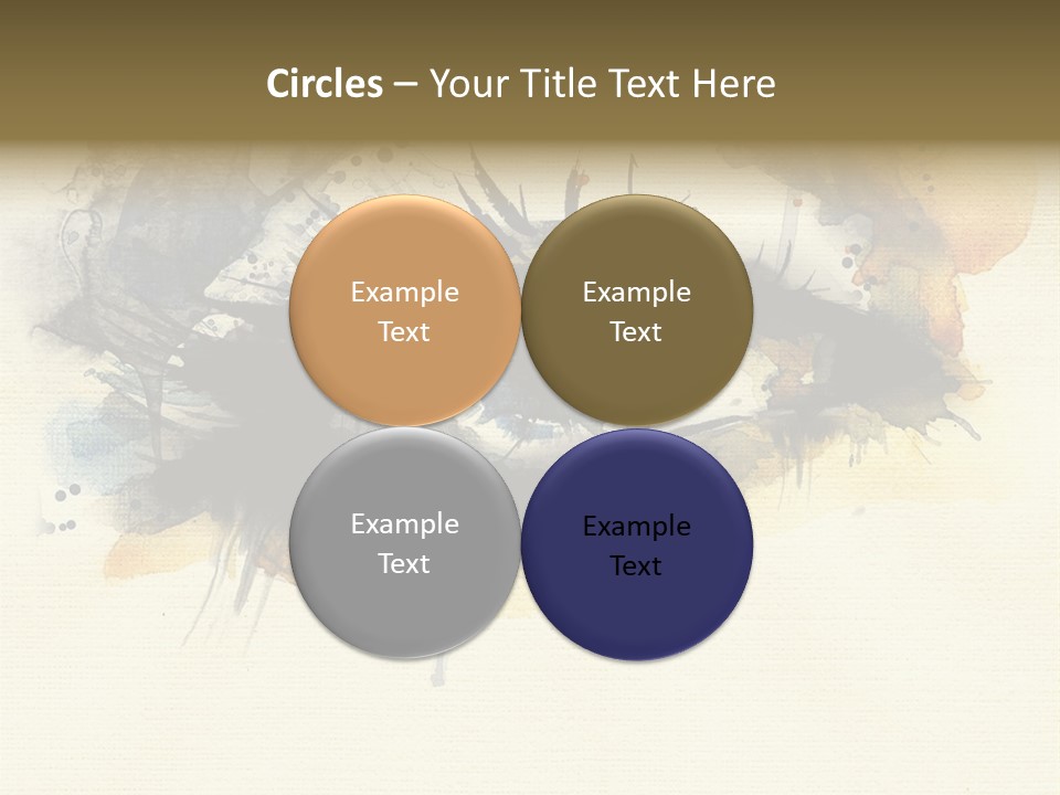 Clipart Reflection Psychedelic PowerPoint Template