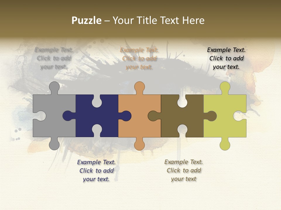 Clipart Reflection Psychedelic PowerPoint Template