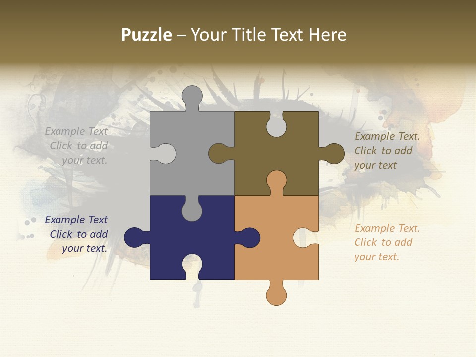 Clipart Reflection Psychedelic PowerPoint Template