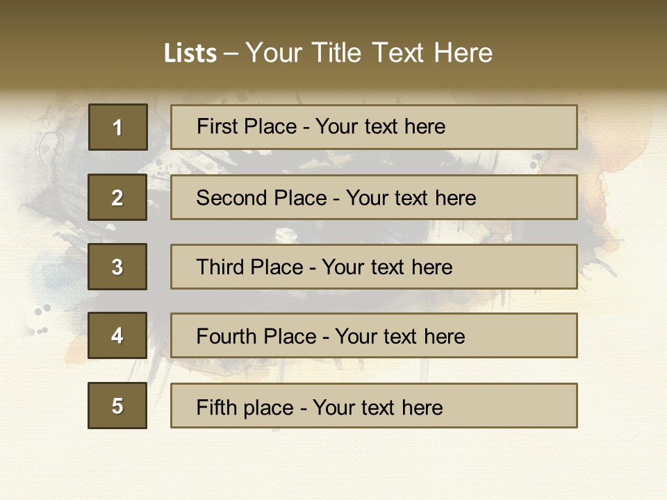 Clipart Reflection Psychedelic PowerPoint Template