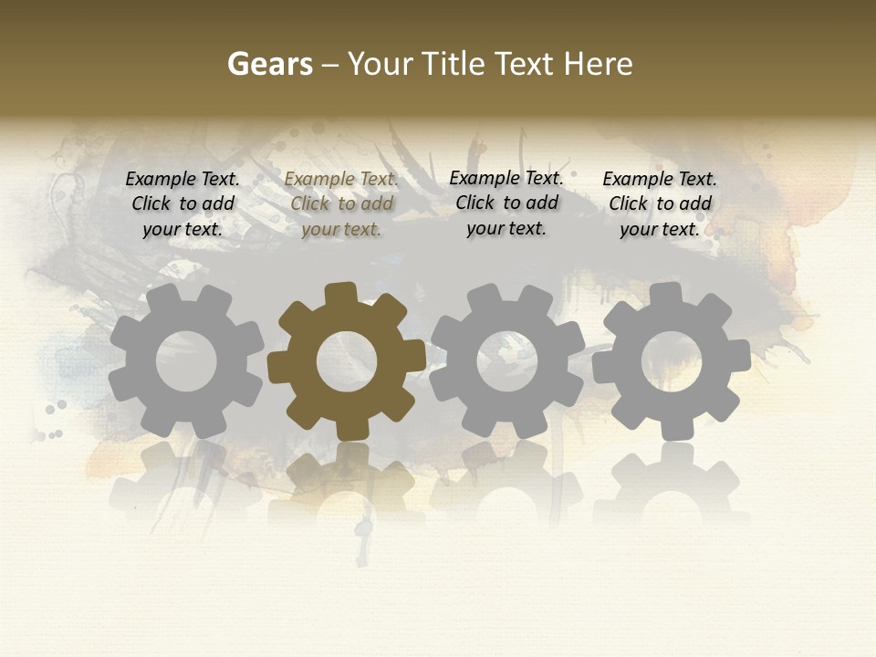 Clipart Reflection Psychedelic PowerPoint Template