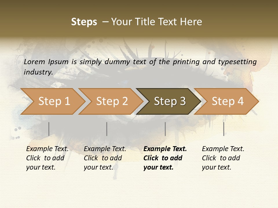 Clipart Reflection Psychedelic PowerPoint Template