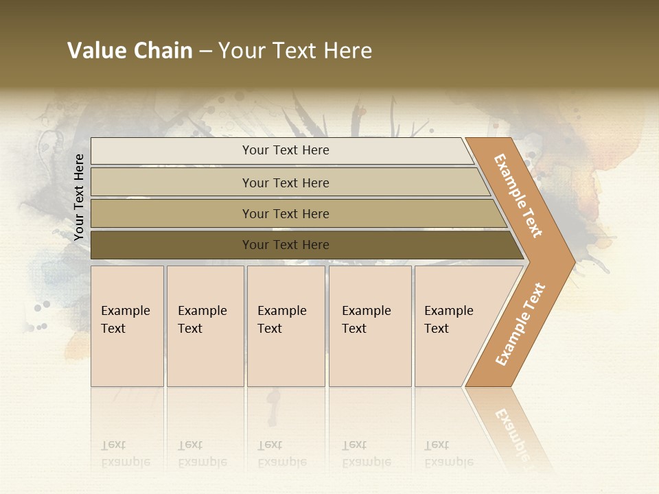 Clipart Reflection Psychedelic PowerPoint Template