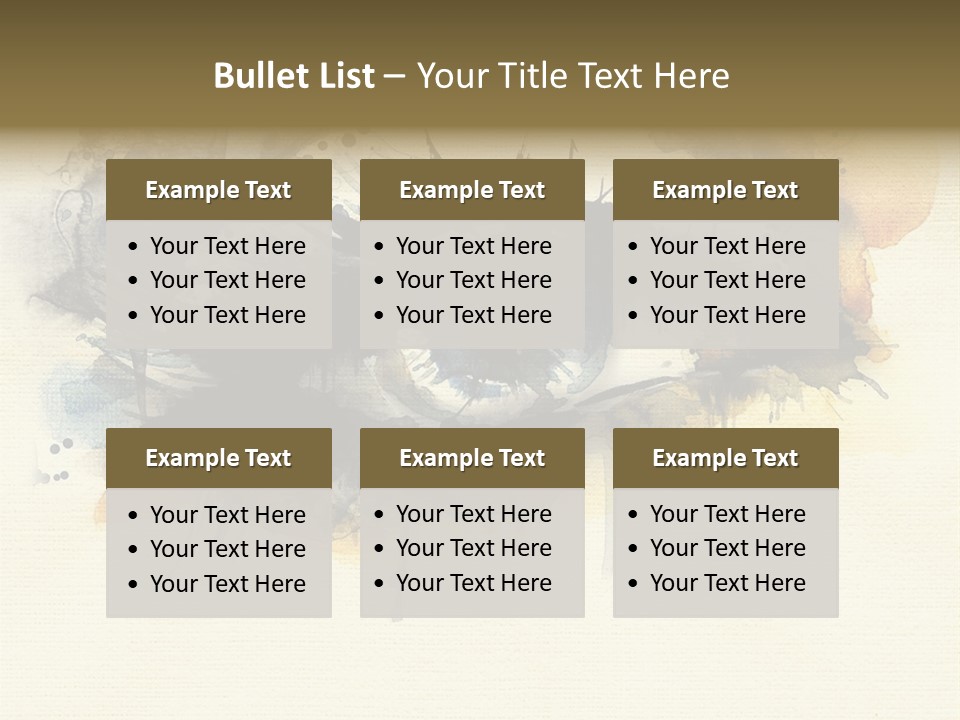 Clipart Reflection Psychedelic PowerPoint Template