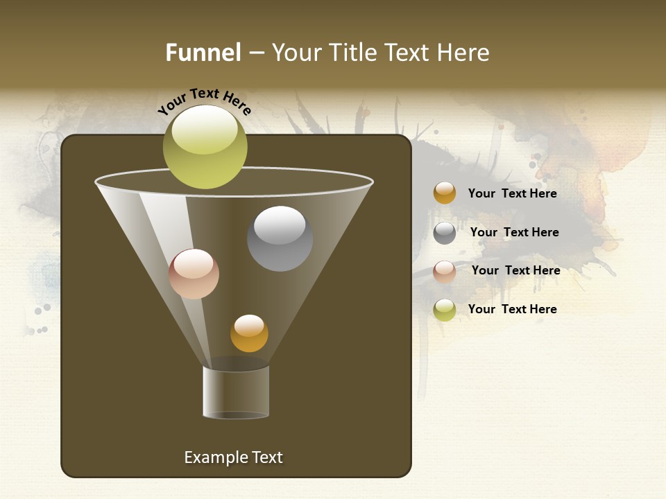 Clipart Reflection Psychedelic PowerPoint Template