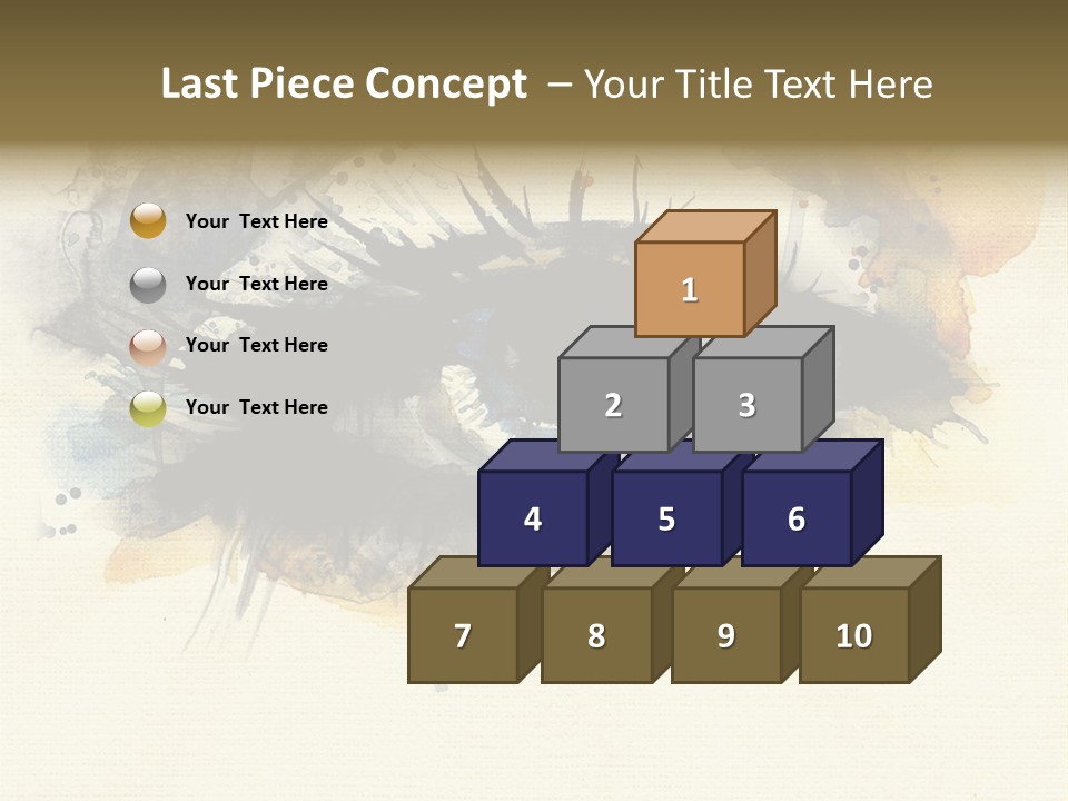 Clipart Reflection Psychedelic PowerPoint Template