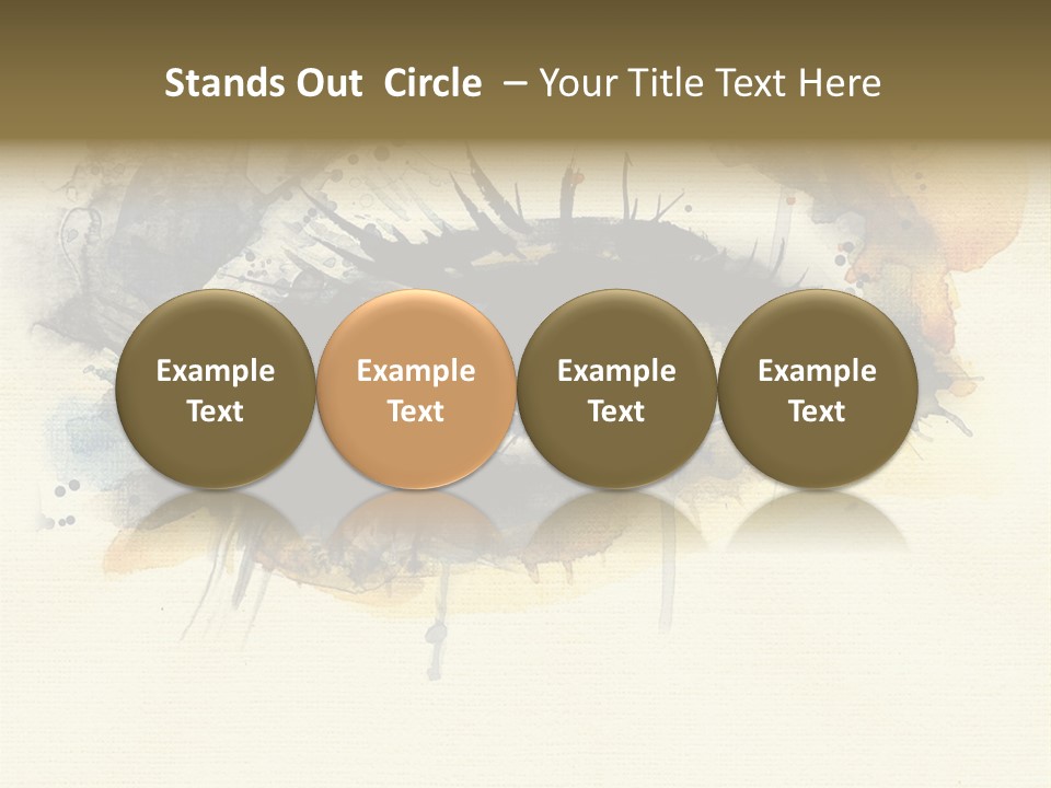 Clipart Reflection Psychedelic PowerPoint Template